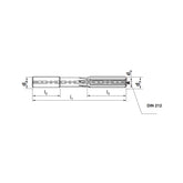 Solid carbide drills Reamer, straight flute Steel, cast iron 3112H7-(0801~2000) - Makotools Industrial Supply Tools for Metal Cutting